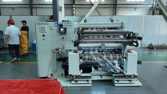 Μηχάνημα Slitter Rewinder που προσφέρει διόρθωση αποσύνδεσης μετάδοσης επίπεδη και κυκλική ροή διαδικασίας κοπής λεπίδας